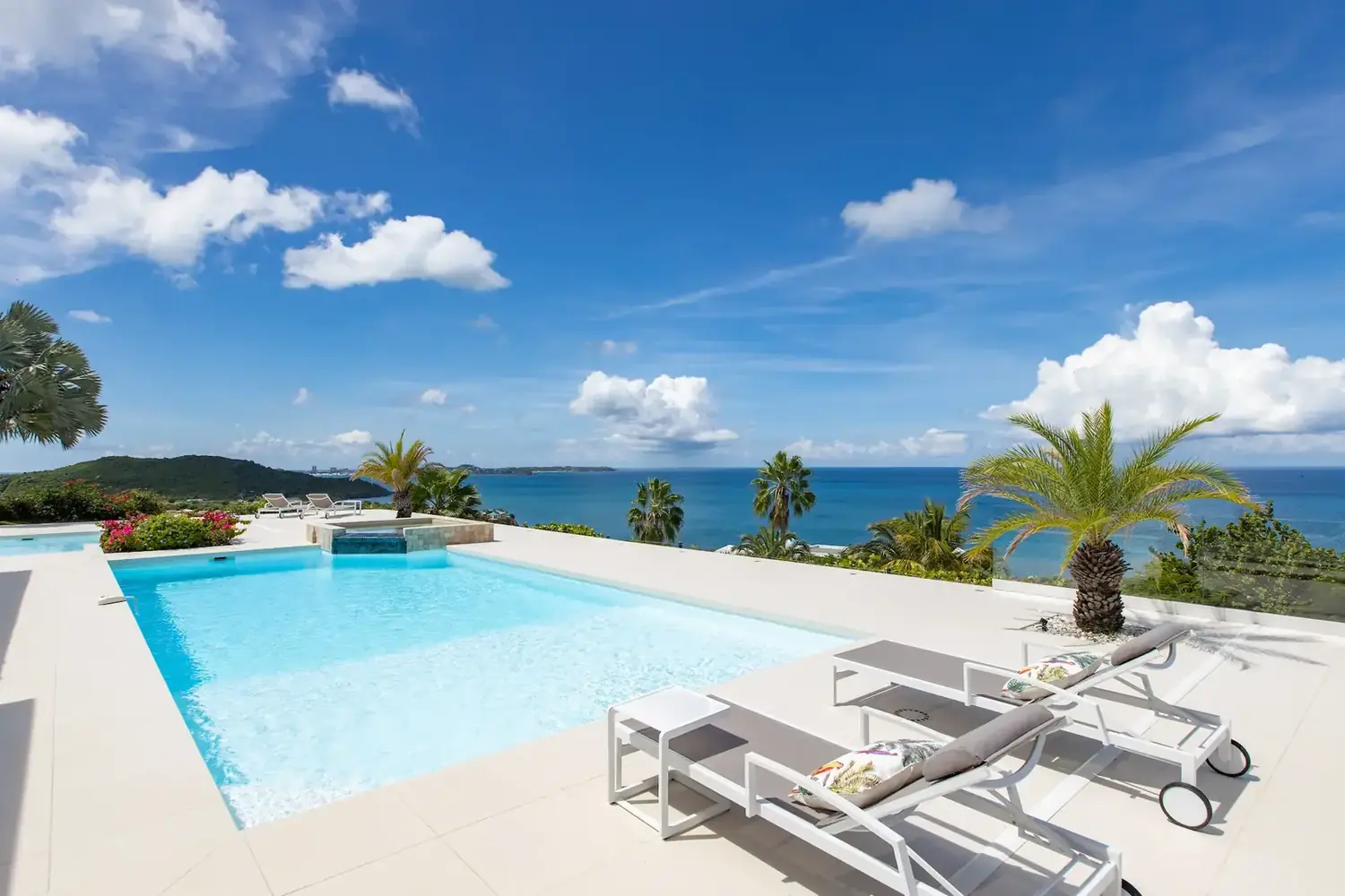 Caribbean Sea view from Villa L’Heure Bleue in Saint Martin